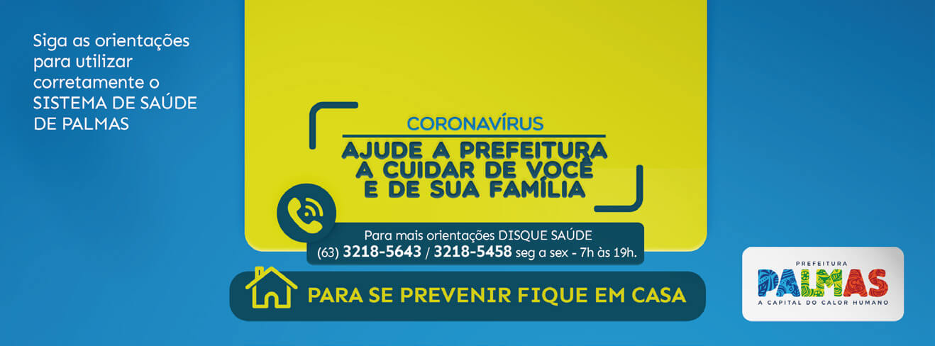 Prefeitura de Palmas (TO) - Combate ao Coronavírus